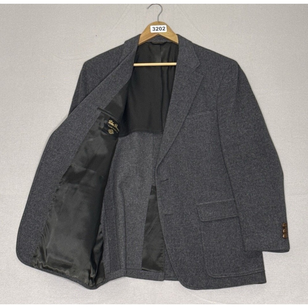Palm Beach Blazer Men's 42R Gray Camel‎ Hair Sport Coat 2 Button Jacket Vintage